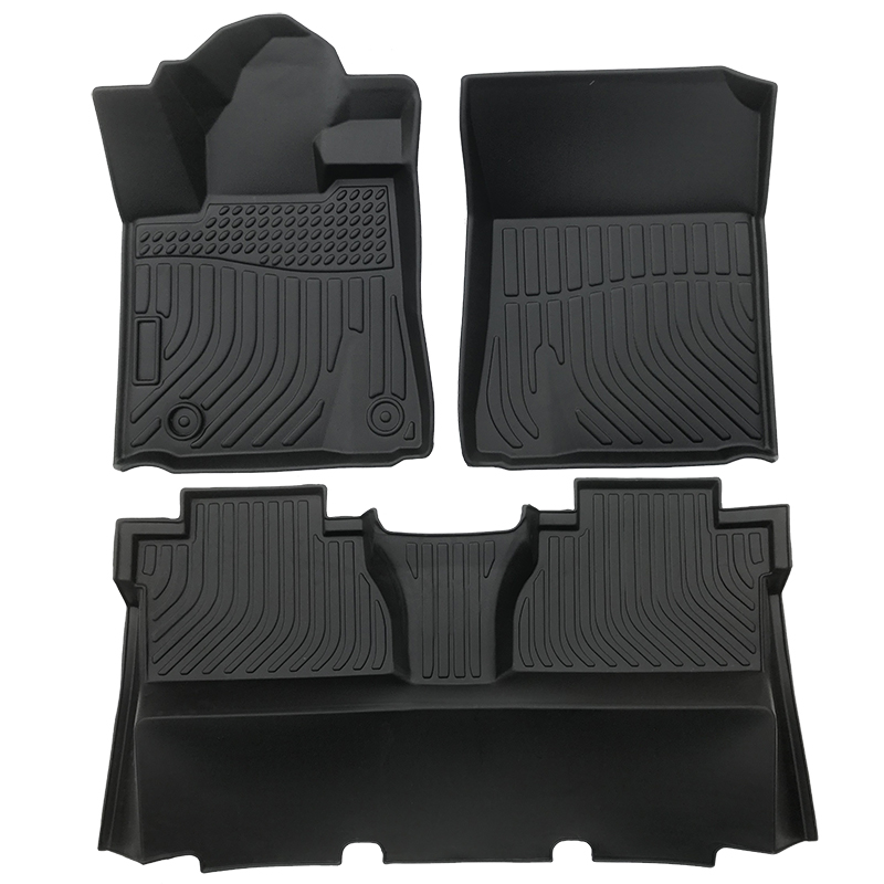 3D all weather car floor liner mats for Toyota Tundra Crewmax