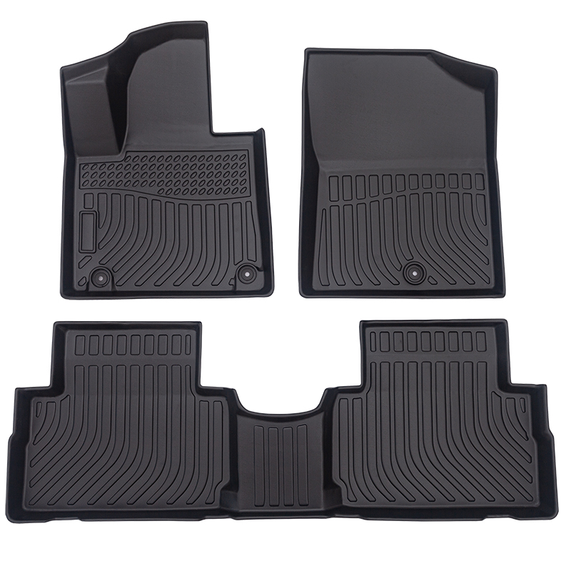 TPE all weather 3d tech design car floor line mats for Hyundai Santa FE cargo liner trunk mat