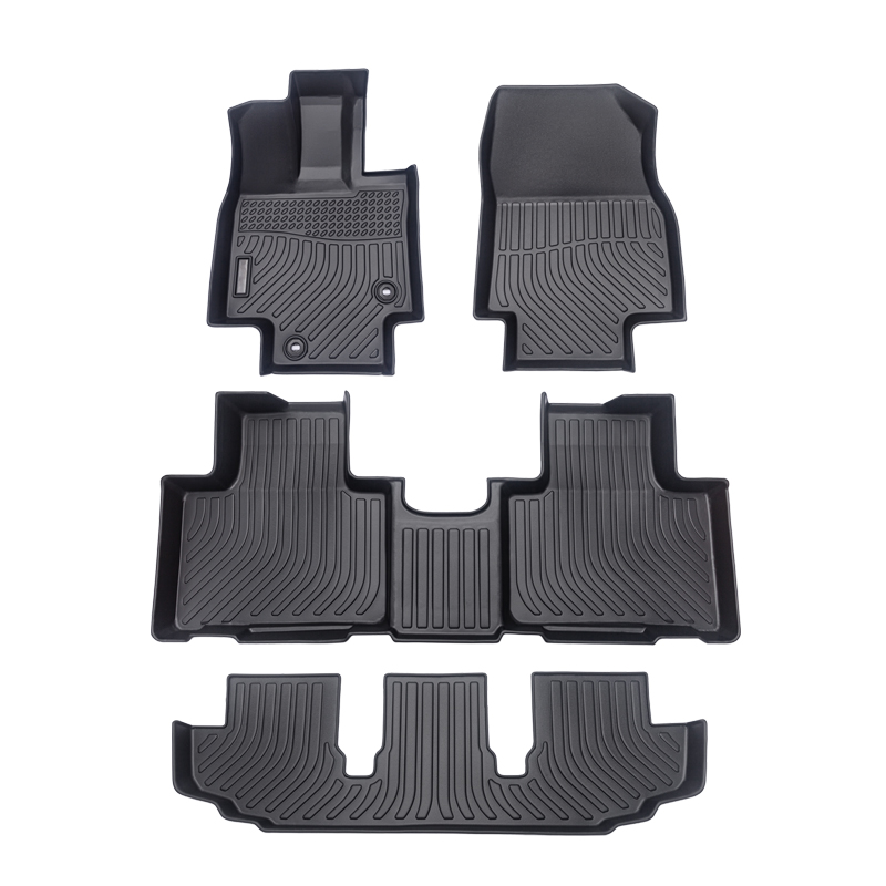 3D TPE all weather car floor liners mats for Toyota Highlander