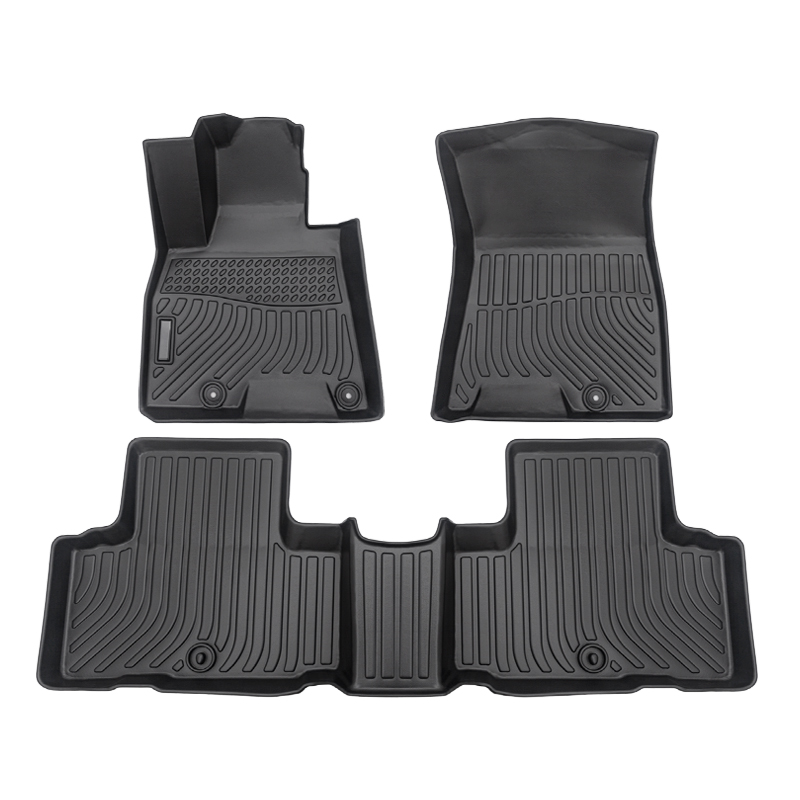 Tpe all weather 3D tech design car floor mats for Genesis GV80 car floor liners